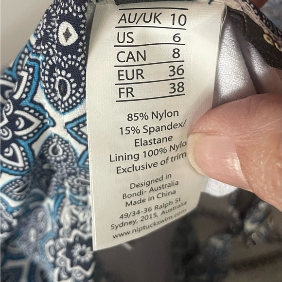 Ladies Nip Tuck Multi Fit Tankini Top Size 6 NWT - Picture 4 of 5